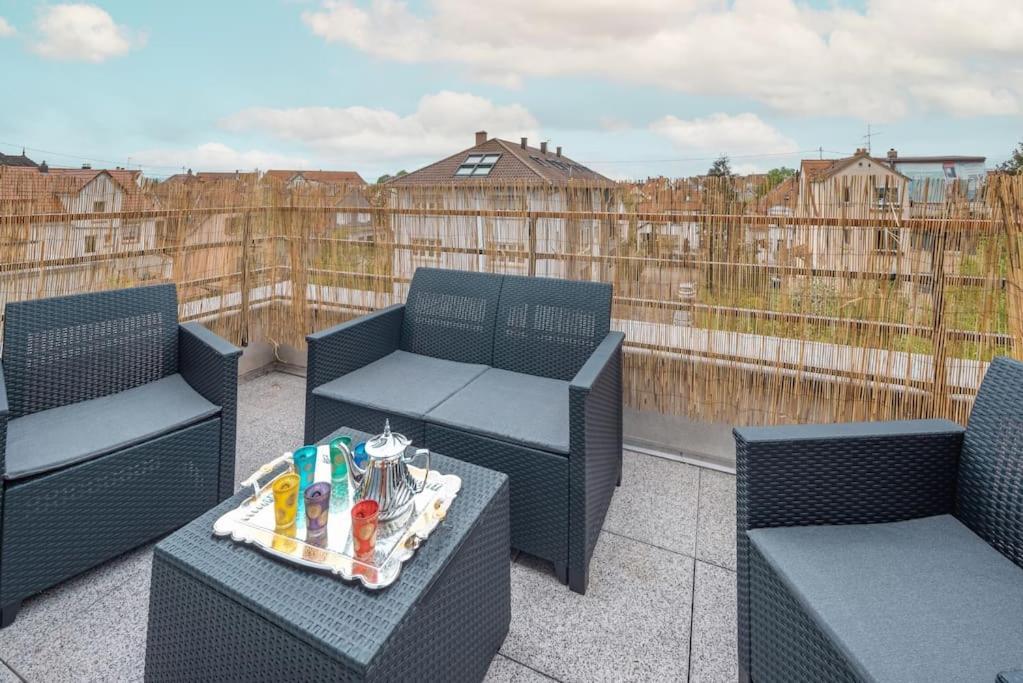 Apartmán L'Excellence-8Min Aeroport-Terrasse-Parking Prive Lingolsheim Exteriér fotografie